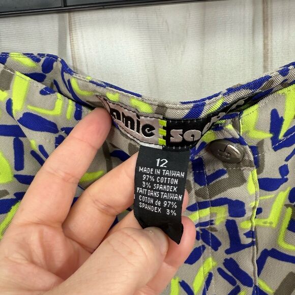 Jamie Sadock Women’s 12 Grey Yellow Patterned Skort Athletic Golf Tennis Outdoor - Picture 2 of 5